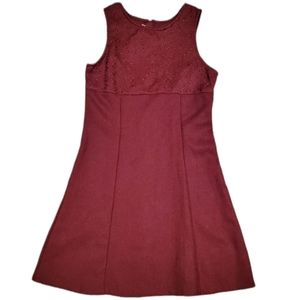 Bonnie Jean Burgundy Sleeveless Dress NWT